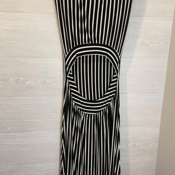 Wet Seal Open Back Striped Hi Lo Maxi/ Sundress Swim Coverup - Picture 5 of 7